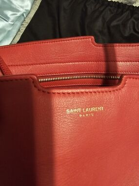 Saint Laurent Red Leather Women’s Crossbody Bag